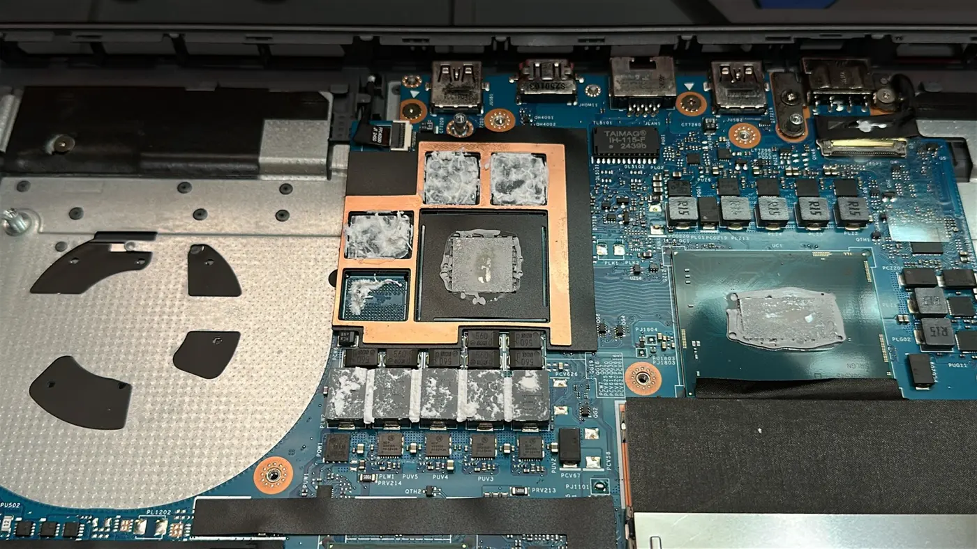 Sistema térmico de una Laptop Gamer
