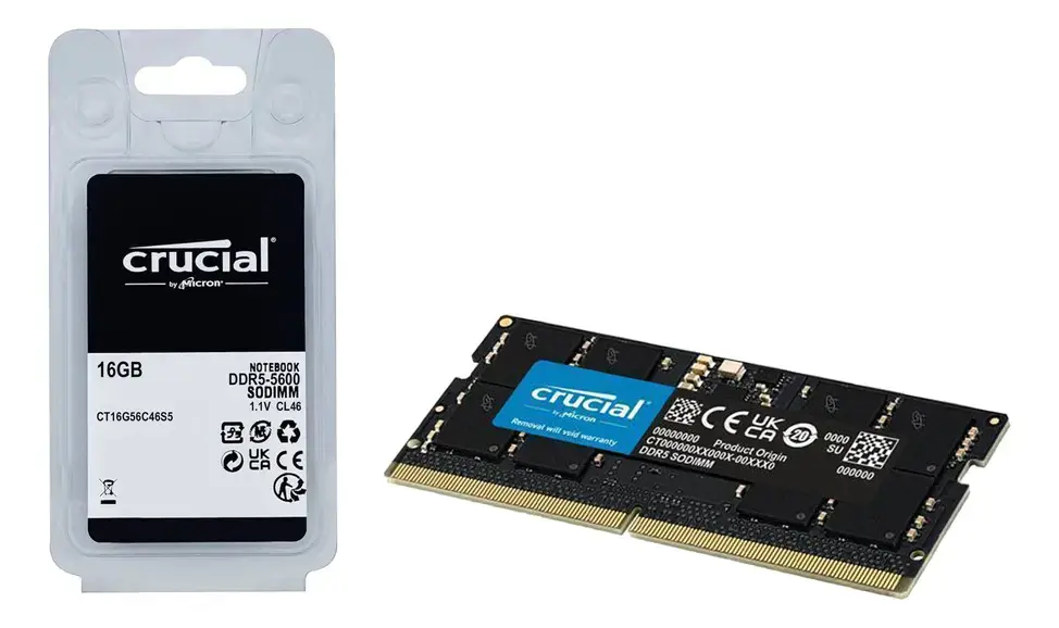 Memoria RAM Crucial DDR5 para laptop